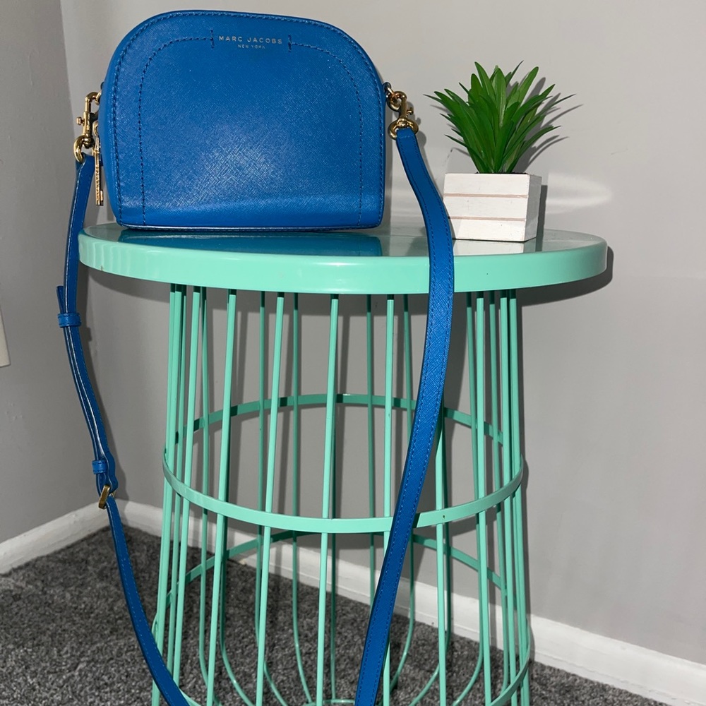 Marc Jacobs Blue Leather Crossbody Bag